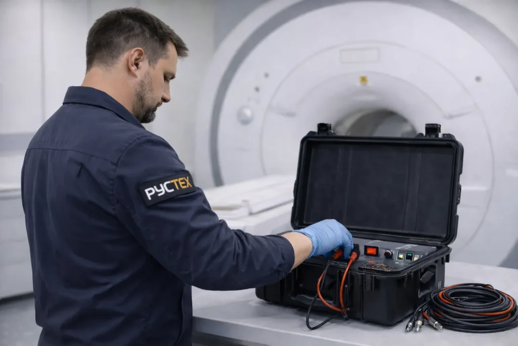 аренда заводчика тока для МРТ подготовка зоны работ инженер
