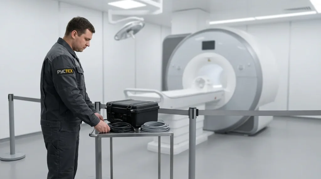 организация зоны работ МРТ для ramp up ramp down инженер и подготовка кабинета